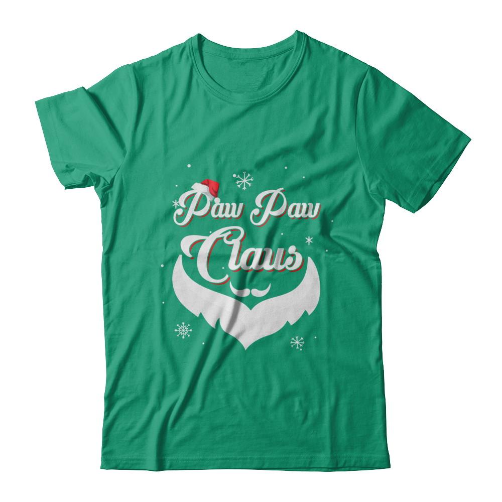 Santa Beard Matching Christmas Pajamas Paw Paw Claus-T-Shirt & Sweatshirt-Classic T-Shirt-Kelly Green