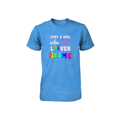 Just A Girl Who Loves Slime Youth-Youth Shirt-Youth T-Shirt-True Royal Triblend