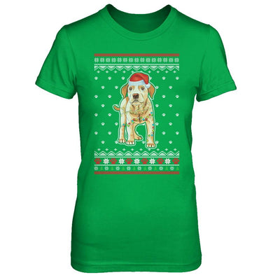 Labrador Christmas Ugly Sweater Lights Dog Xmas Gift-T-Shirt & Sweatshirt-Women's T-Shirt-Irish Green