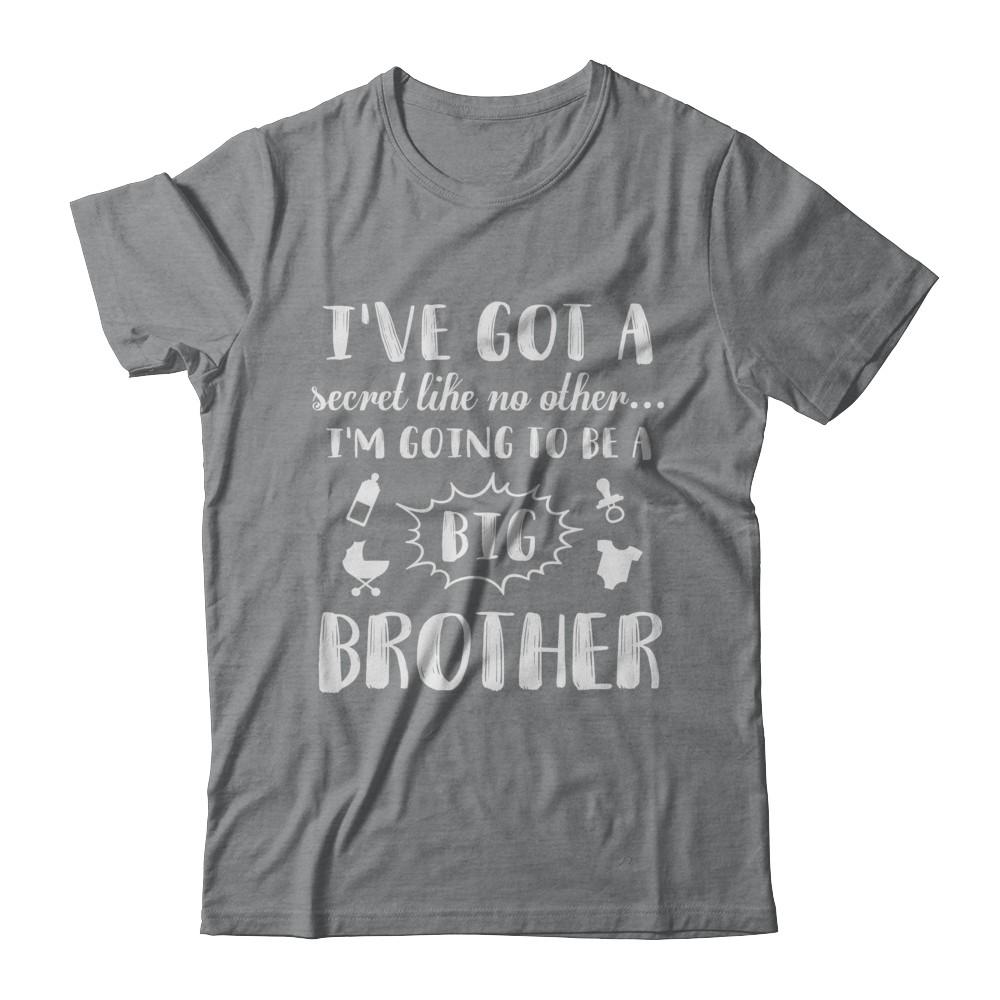 Secret Like No Other I'm Going To Be A Big Brother-T-Shirt & Hoodie-Classic T-Shirt-Sport Grey