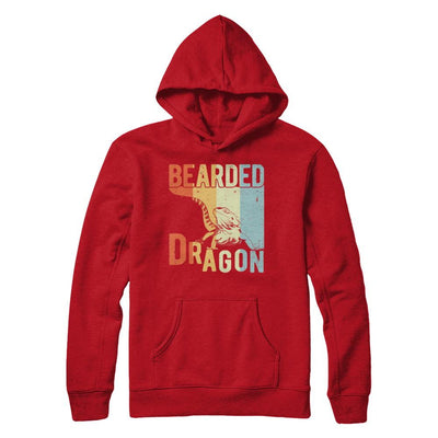 Vintage Retro Bearded Dragon-T-Shirt & Hoodie-Pullover Hoodie-Red