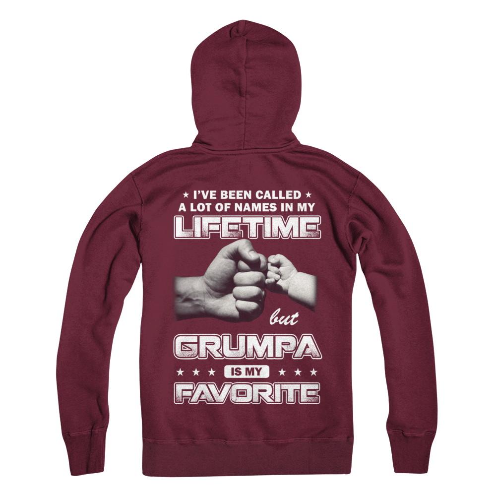 I've Been Called A Lot Of Names But Grumpa Is My Favorite-T-Shirt & Hoodie-Pullover Hoodie-Maroon