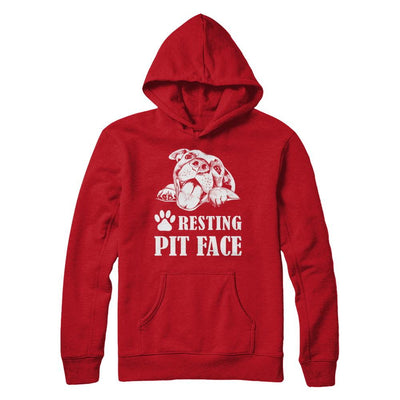 Resting Pit Face-T-Shirt & Hoodie-Pullover Hoodie-Red