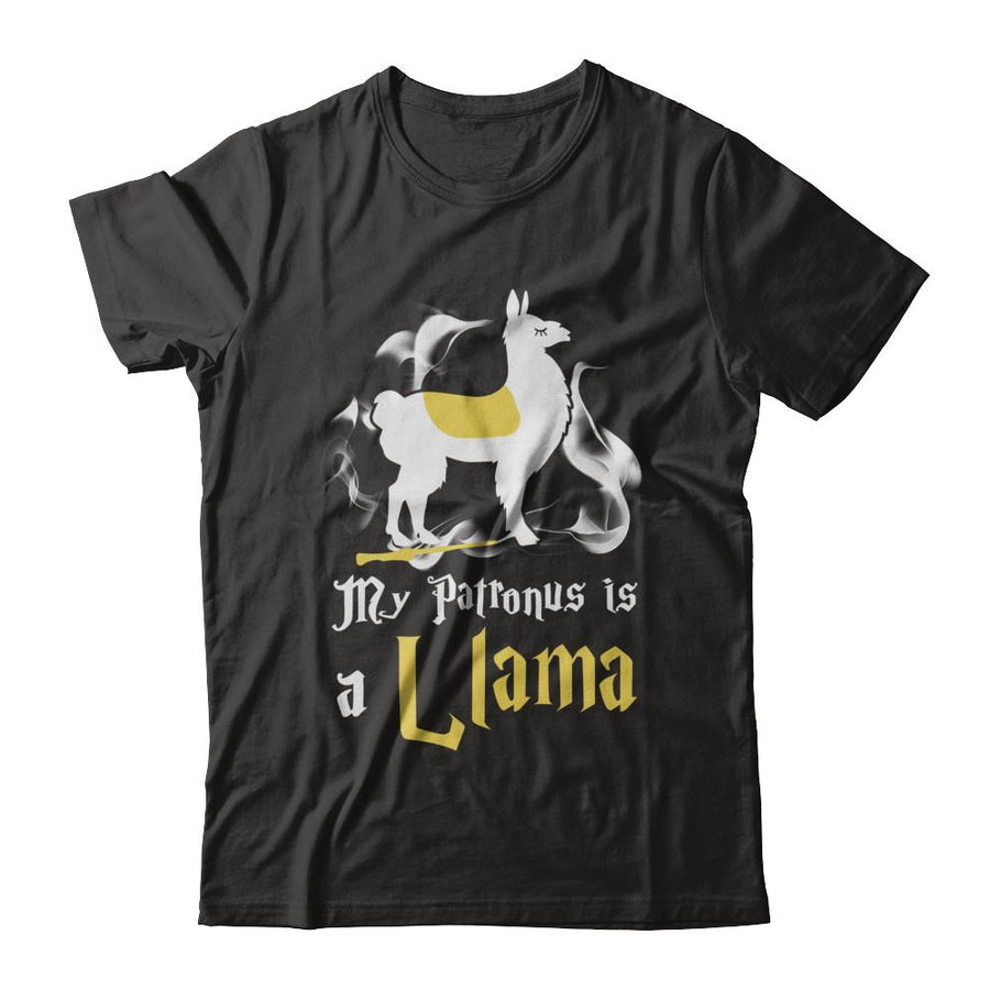 My Patronus Is A Llama-T-Shirt & Hoodie-Premium T-Shirt-Black