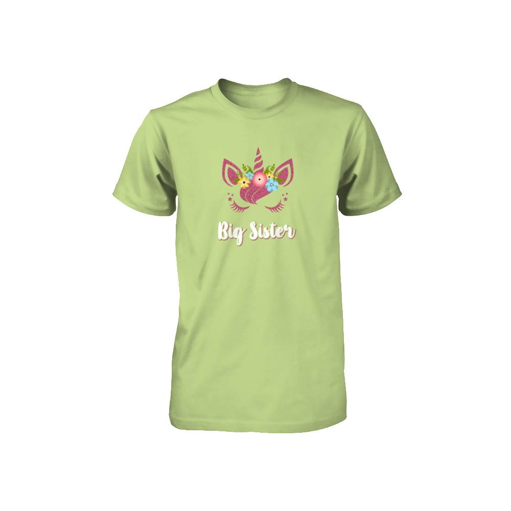 Unicorn Big Sister I'm Going To Be A Big Sister Youth-Youth Shirt-Toddler T-Shirt-Key Lime