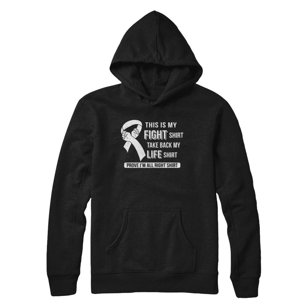 This Is My Fight Lung Cancer Awareness-T-Shirt & Hoodie-Pullover Hoodie-Black