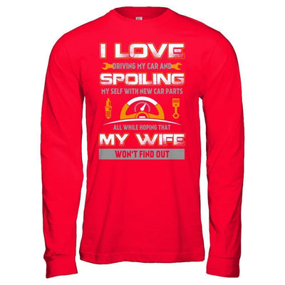 I Love Spoiling My Wife Husband-T-Shirt & Hoodie-Long Sleeve T-Shirt-Red