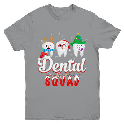Dental Squad Tooth Christmas Dental Assistant Gifts Youth-Youth Shirt-Youth T-Shirt-Sport Grey