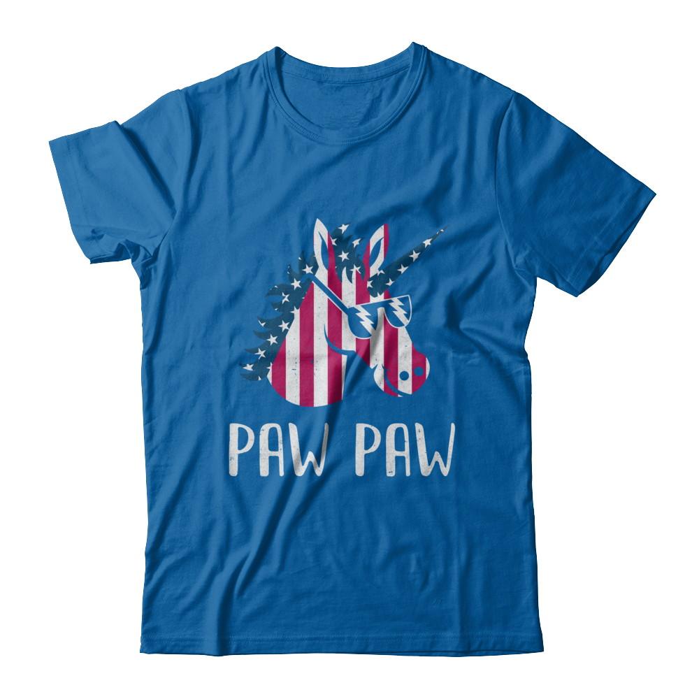 Patriotic Paw Paw Unicorn Americorn 4Th Of July-T-Shirt & Hoodie-Classic T-Shirt-Royal