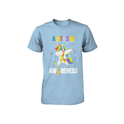 Inspirational Autism Awareness Unicorn Support Youth-Youth Shirt-Toddler T-Shirt-Light Blue