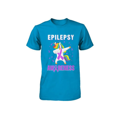 Inspirational Epilepsy Awareness Unicorn Support Youth-Youth Shirt-