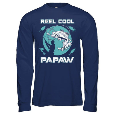 Reel Cool PaPaw-T-Shirt & Hoodie-Long Sleeve T-Shirt-Navy