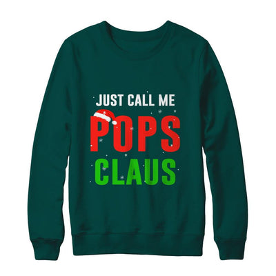 Santa Pops Claus Matching Family Christmas Pajamas-T-Shirt & Sweatshirt-Crewneck Sweatshirt-Deep Forest