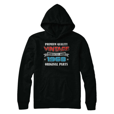 Vintage Premium Prefectly Aged 1968 53th Birthday Gift-T-Shirt & Hoodie-Pullover Hoodie-Black