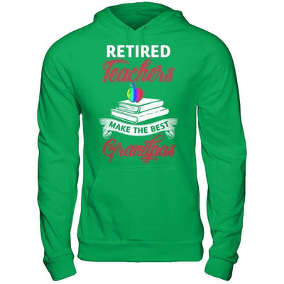 Retired Teachers Make The Best Grandpas-T-Shirt & Hoodie-Pullover Hoodie-Irish Green