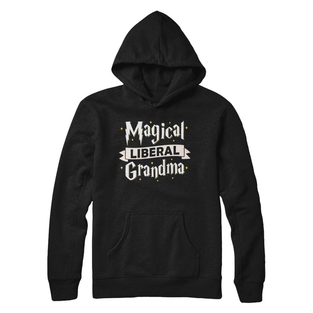 Magical Liberal Grandma-T-Shirt & Hoodie-Pullover Hoodie-Black
