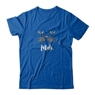 Funny Halloween Cat Meh Gift-T-Shirt & Sweatshirt-Premium T-Shirt-Royal