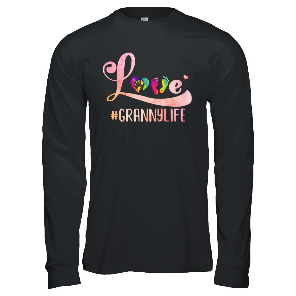 Love Grannylife Granny-T-Shirt & Hoodie-Long Sleeve T-Shirt-Black