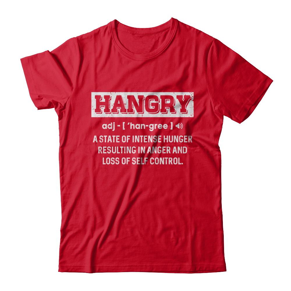 Funny Hangry Buy Me Food-T-Shirt & Hoodie-Premium T-Shirt-Red