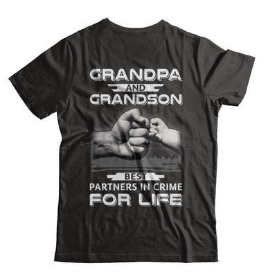 Grandpa And Grandson Best Partners In Crime For Life-T-Shirt & Hoodie-Classic T-Shirt-Black