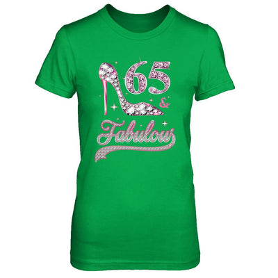 65 And Fabulous 65 Years Old 1956 65th Birthday Gift-T-Shirt & Hoodie-Women's T-Shirt-Irish Green