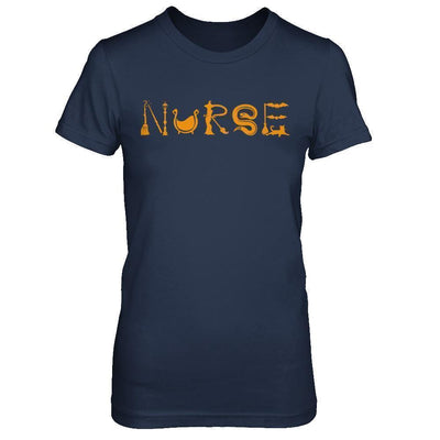 Funny Nurse Halloween-T-Shirt & Sweatshirt-Women's T-Shirt-Navy