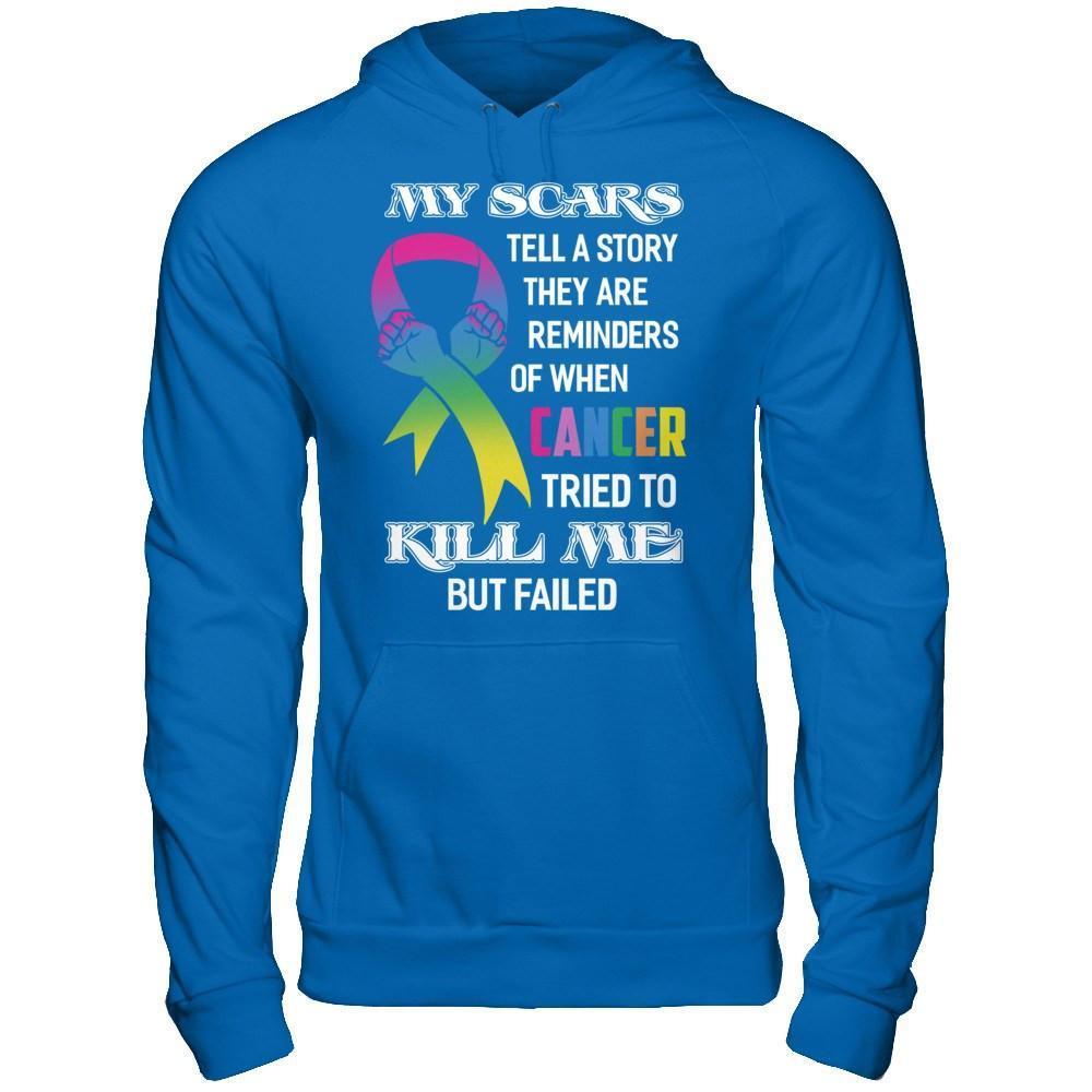 Cancer Survivors They Are Reminders Of When Cancer Tried To Kill Me-T-Shirt & Hoodie-Pullover Hoodie-Royal
