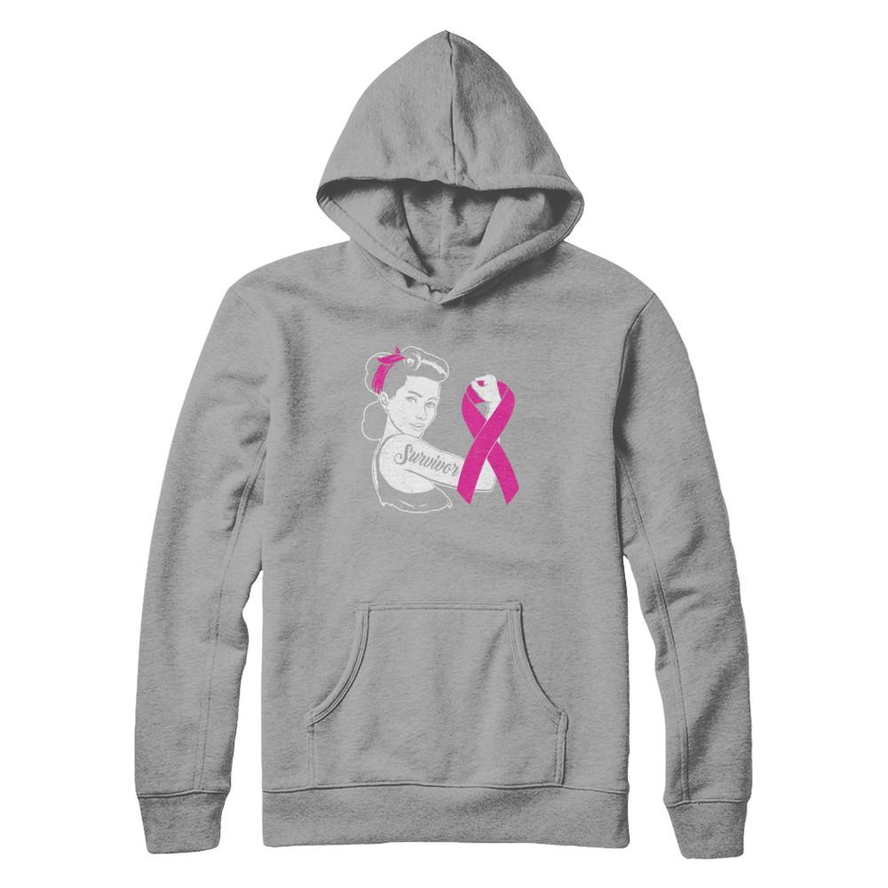 We Can Cure It Breast Cancer Pink Awareness Survivor-T-Shirt & Hoodie-Pullover Hoodie-Light Steel