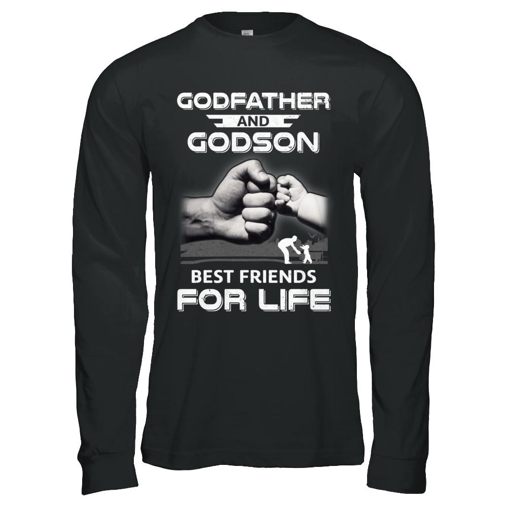 God-Father God-Son Best Friends For Life Fathers Day-T-Shirt & Hoodie-Long Sleeve T-Shirt-Black
