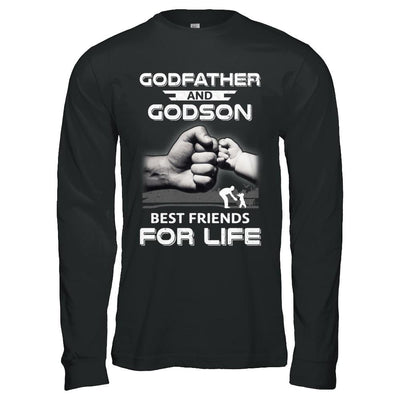 God-Father God-Son Best Friends For Life Fathers Day-T-Shirt & Hoodie-Long Sleeve T-Shirt-Black
