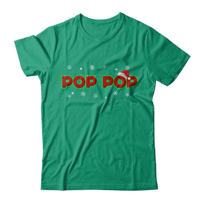 Pop Pop Christmas Santa Ugly Sweater Gift-T-Shirt & Sweatshirt-Classic T-Shirt-Kelly Green