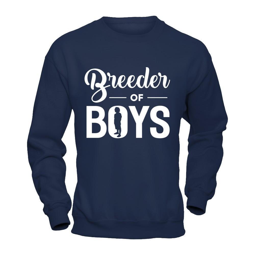 Breeder Of Boys-T-Shirt & Hoodie-Crewneck Sweatshirt-Navy