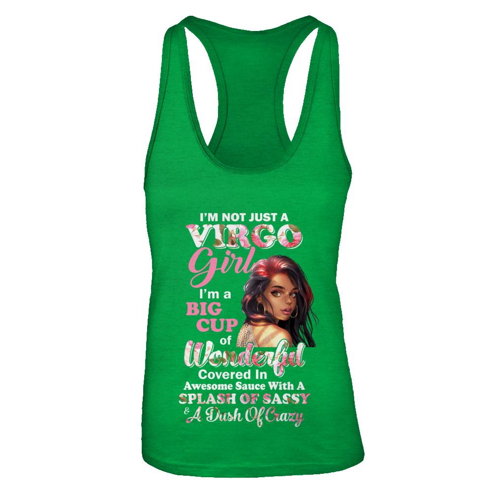 I'm Not Just A Virgo Girl August September Birthday Gifts-T-Shirt & Tank Top-Women's Ideal Racerback Tank-Kelly Green