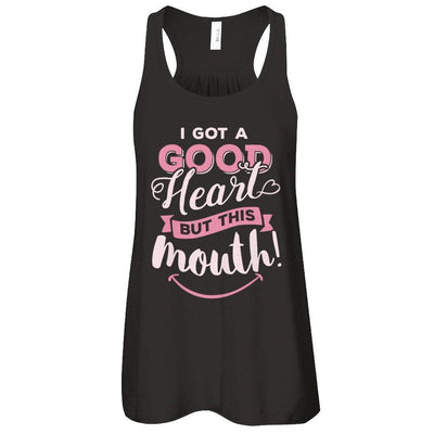 I Got A Good Heart But This Month-T-Shirt & Tank Top-Women's Flowy Racerback Tank-Black