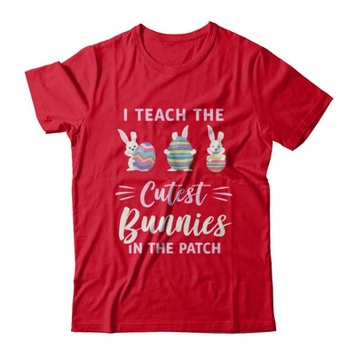 Cute Easter Teachers I Teach The Cutest Bunnies-T-Shirt & Hoodie-Premium T-Shirt-Red