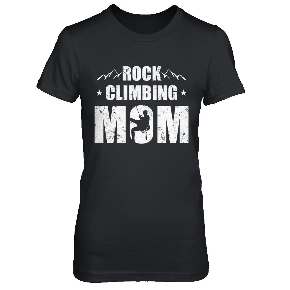 Rock Climbing Mom Distressed Mountain Climber Mothers Day