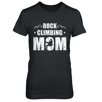 Rock Climbing Mom Distressed Mountain Climber Mothers Day-T-Shirt & Hoodie-Women's T-Shirt-Black