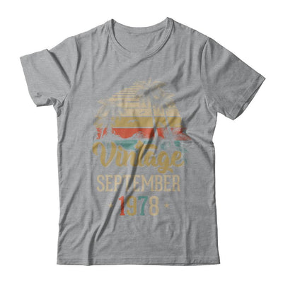 Retro Classic Vintage September 1978 43th Birthday Gift-T-Shirt & Hoodie-Classic T-Shirt-Sport Grey