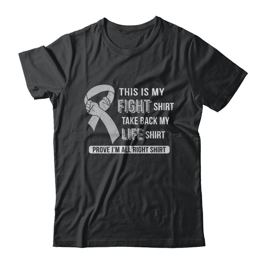 This Is My Fight Brain Cancer Diabetes Awareness-T-Shirt & Hoodie-Classic T-Shirt-Black