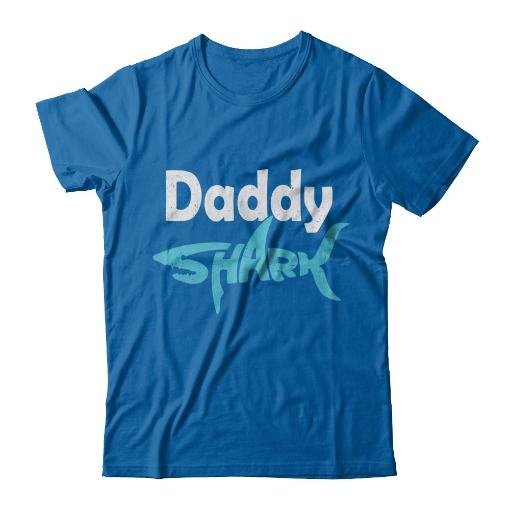 Daddy Shark Dad Family Fathers Day Gifts Idea-T-Shirt & Hoodie-Classic T-Shirt-Royal