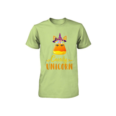 Candy Corn Unicorn Halloween Unicorn For Girls Youth-Youth Shirt-Toddler T-Shirt-Key Lime
