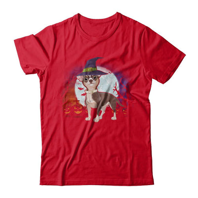 Cute Halloween Chihuahua Puppy Pumpkins-T-Shirt & Sweatshirt-Premium T-Shirt-Red