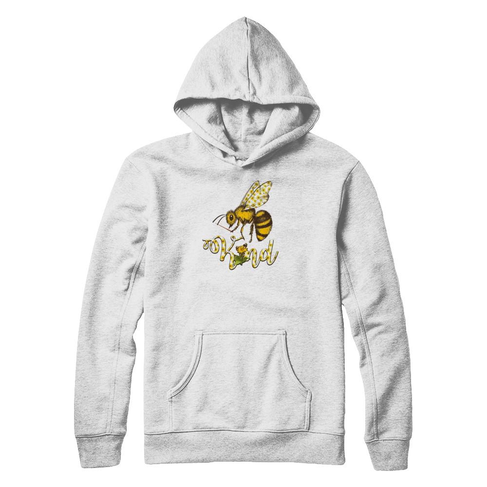 Sunflower Kindness Bee Kind Teacher-T-Shirt & Tank Top-Pullover Hoodie-Heather Grey