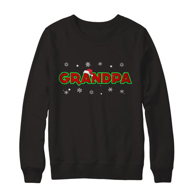 Grandpa Christmas Santa Ugly Sweater Gift-T-Shirt & Sweatshirt-Crewneck Sweatshirt-Black