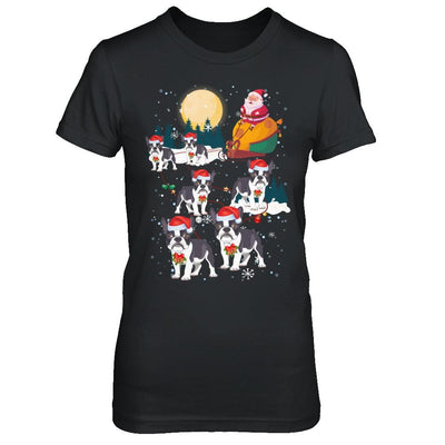 Dog Reindeer Bulldog Christmas Gift-T-Shirt & Sweatshirt-Women's T-Shirt-Black