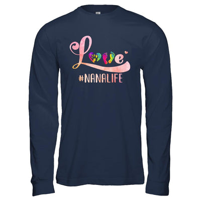 Love Nanalife Nana-T-Shirt & Hoodie-Long Sleeve T-Shirt-Navy