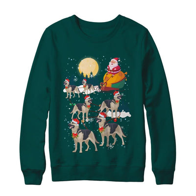 Dog Reindeer German Shepherd Christmas Gift-T-Shirt & Sweatshirt-Crewneck Sweatshirt-Deep Forest