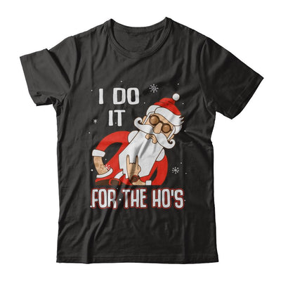I Do It For The Ho's Funny Santa Christmas-T-Shirt & Sweatshirt-Premium T-Shirt-Black