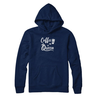 Coffee Queen Coffee Queen Funny-T-Shirt & Tank Top-Pullover Hoodie-Navy