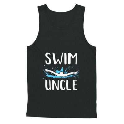 Swim Uncle Funny Swimming Birthday Gift-T-Shirt & Hoodie-Unisex Tank-Black